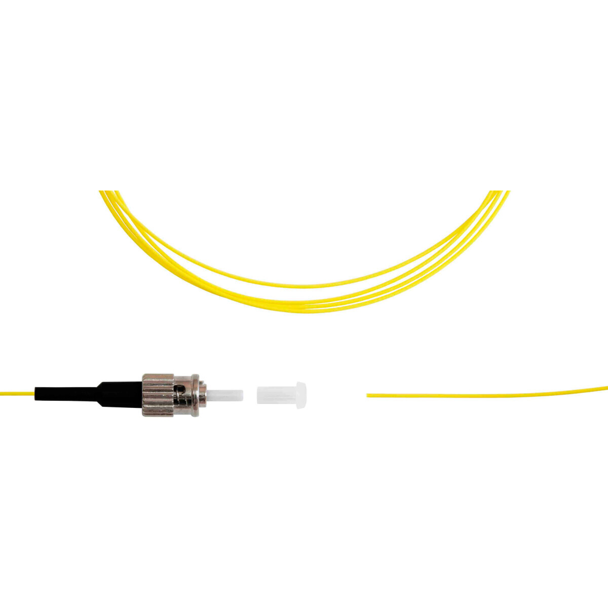 Пигтейл TELCORD ШОС-0.9-PT-ST/U-SM-1.5м-LSZH-YL, 1.5м