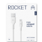 Кабель USB - Lightning, 1м, Rocket RDC507WH01FL-AL White - фото 2