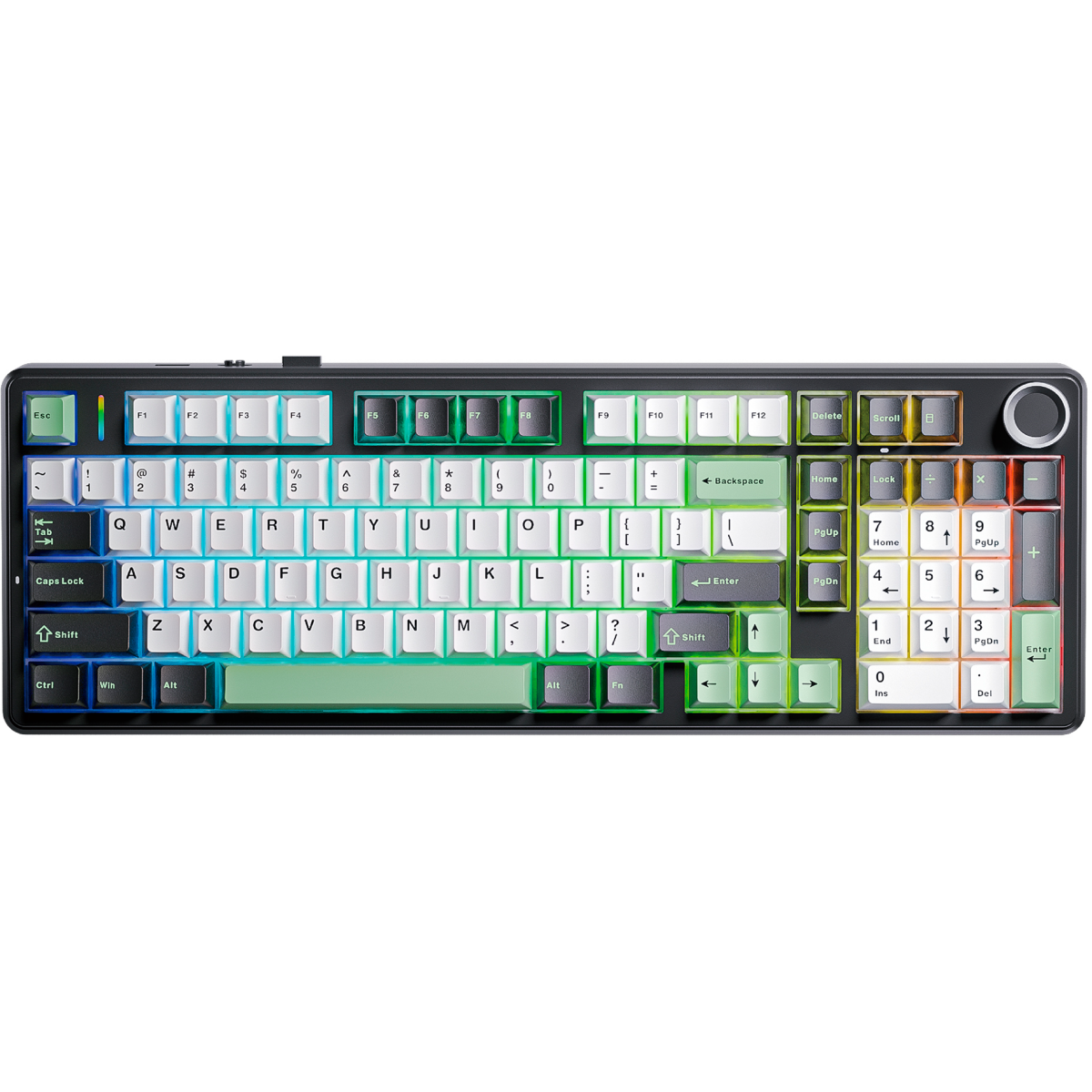 Клавиатура AULA F99Pro Black-White-Green
