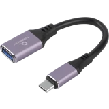 Переходник USB A (F) - USB Type-C, 0.2м, Cablexpert A-USB3C-OTGAF-02