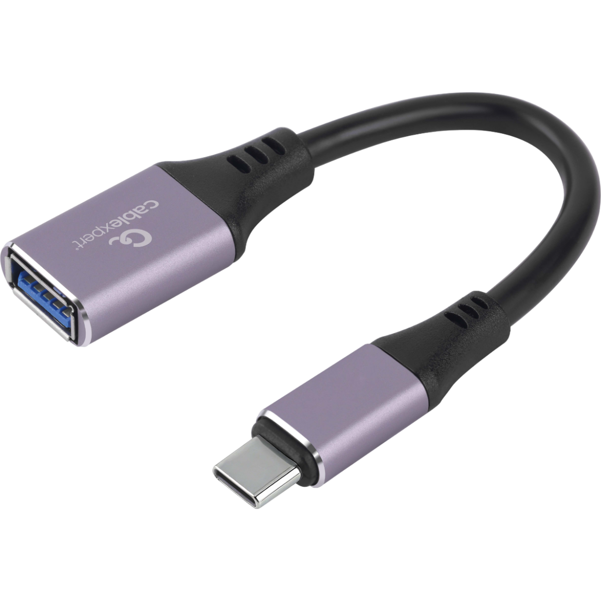 Переходник USB A (F) - USB Type-C, 0.2м, Cablexpert A-USB3C-OTGAF-02