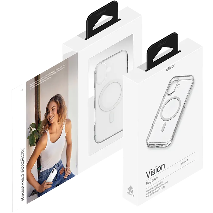 Чехол uBear iPhone 17 Vision Mag Case Clear - CS535TT63VS-I25M - фото 4