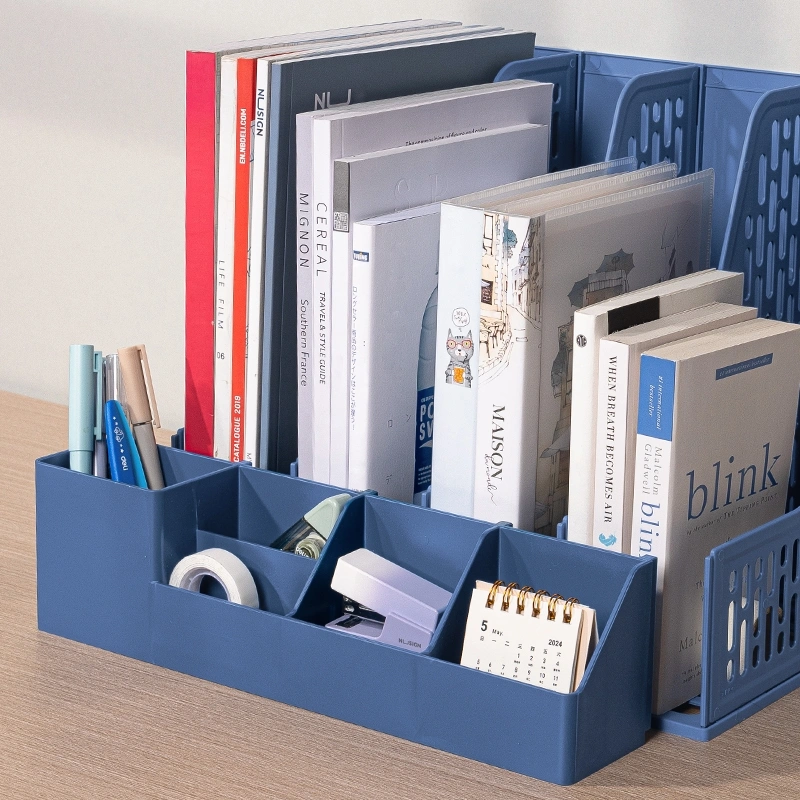 Лоток для бумаг Deli E9849 Blue - E9849 BLUE - фото 4