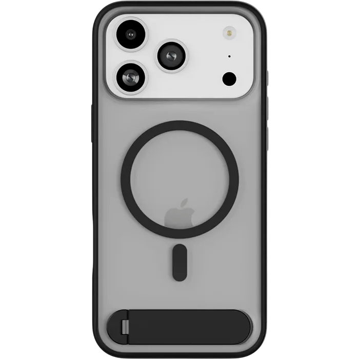 Чехол uBear iPhone 17 Pro Max Stand 360 Mag Clear/Black - CS587BL69PST-I25M