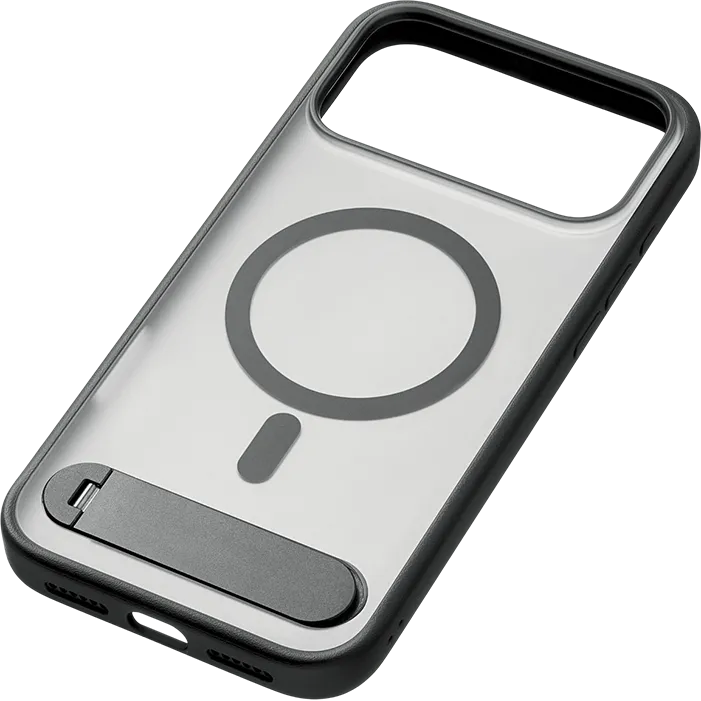 Чехол uBear iPhone 17 Pro Max Stand 360 Mag Clear/Black - CS587BL69PST-I25M - фото 3