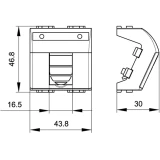 Адаптер для лицевой панели DKC 77613N