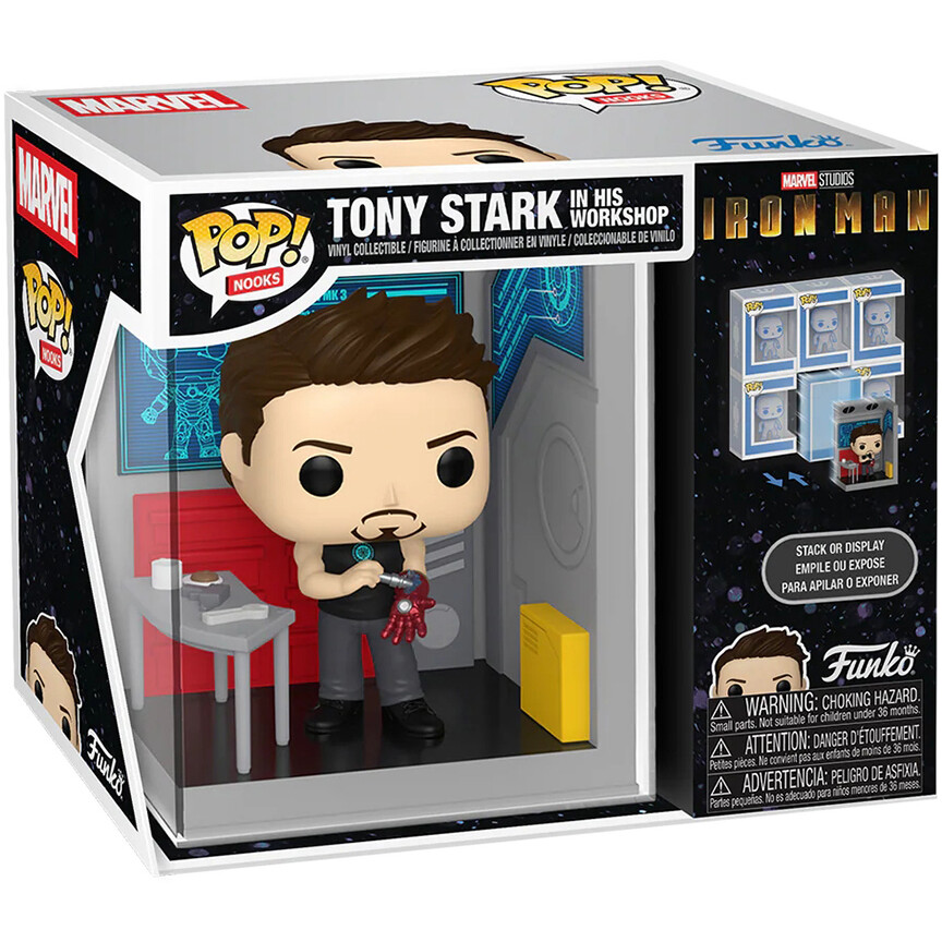 Фигурка Funko POP! Nooks Marvel Iron Man Tony Stark In His Workshop - 86244 - фото 2