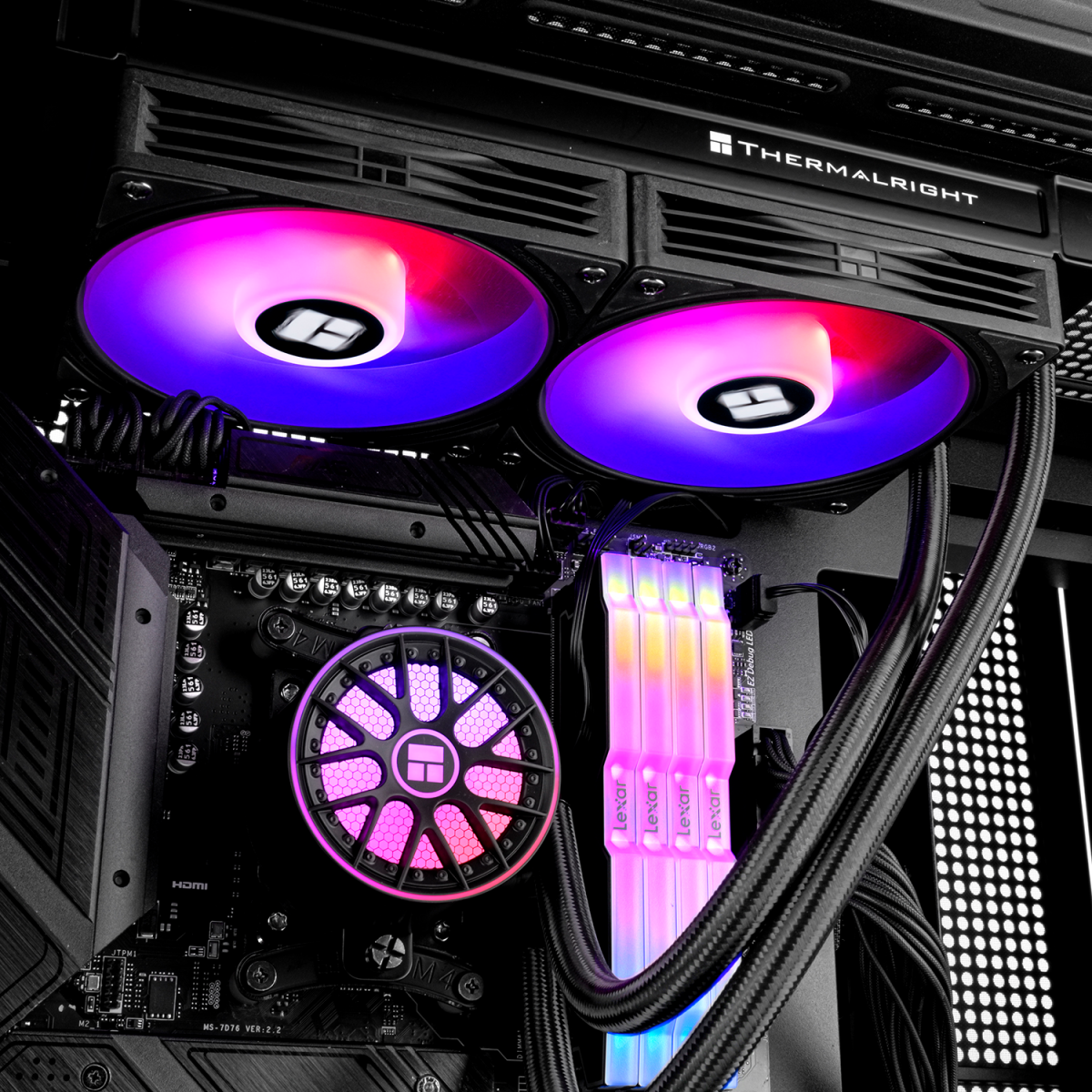 Система жидкостного охлаждения Thermalright Aqua Elite 240 ARGB Black V6 - TRAE240V6AB - фото 8