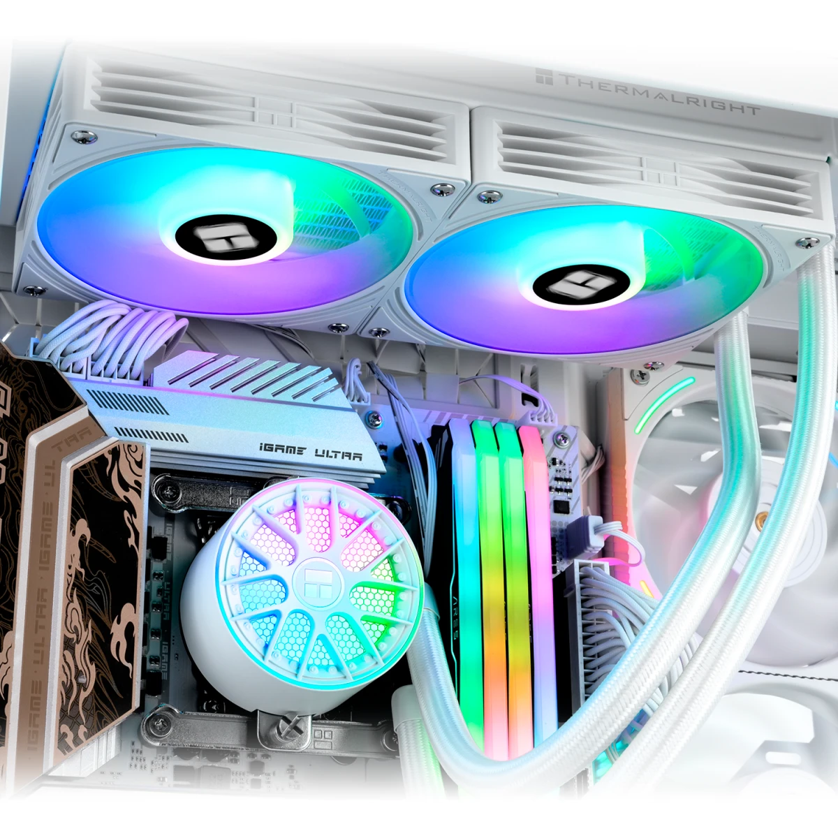 Система жидкостного охлаждения Thermalright Aqua Elite 240 ARGB White V6 - TRAE240V6AW - фото 8