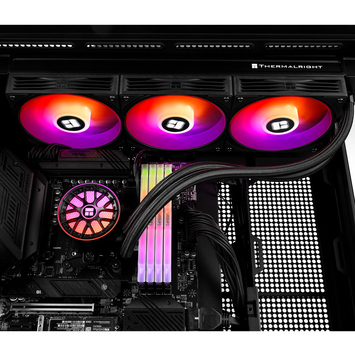 Система жидкостного охлаждения Thermalright Aqua Elite 360 ARGB Black V6 - TRAE360V6AB - фото 6