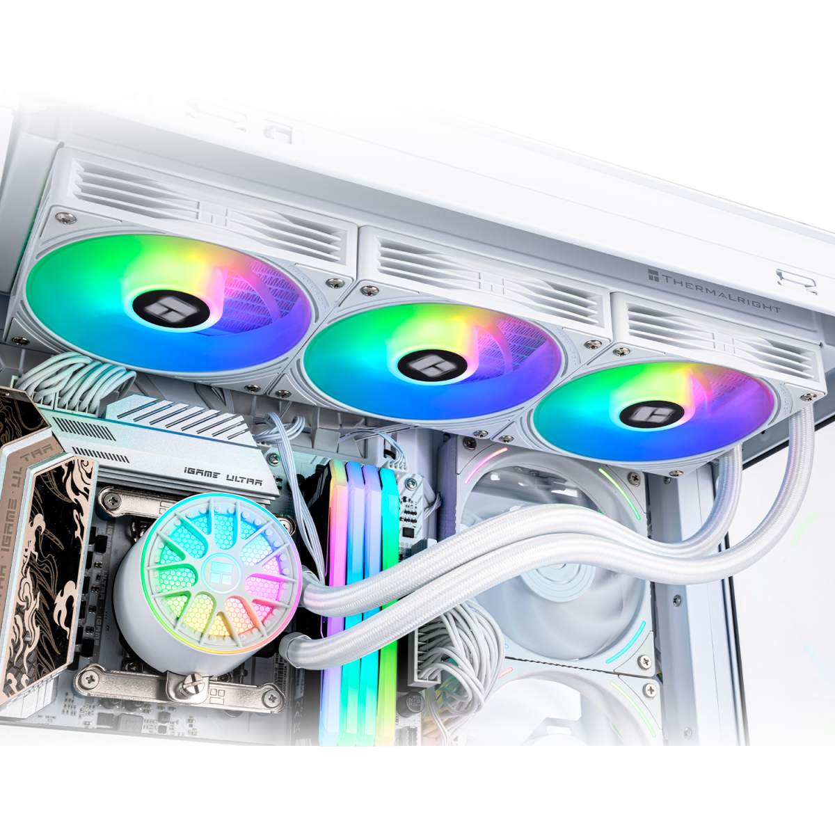 Система жидкостного охлаждения Thermalright Aqua Elite 360 ARGB White V6 - TRAE360V6AW - фото 8