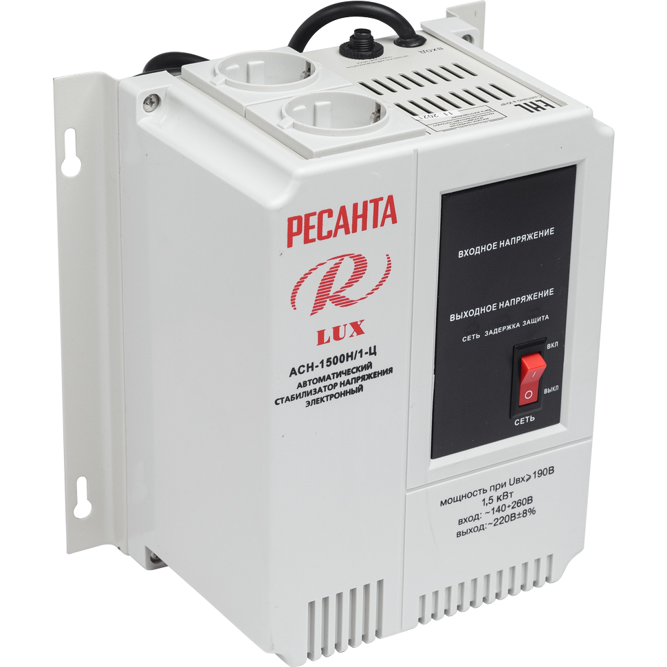 Стабилизатор напряжения Ресанта АСН-1500Н/1-Ц - 63/6/20 - фото 3