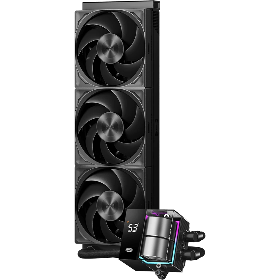 Система жидкостного охлаждения PCcooler DS360 Pro Digital BK - D7-S360WBKN-GL - фото 2