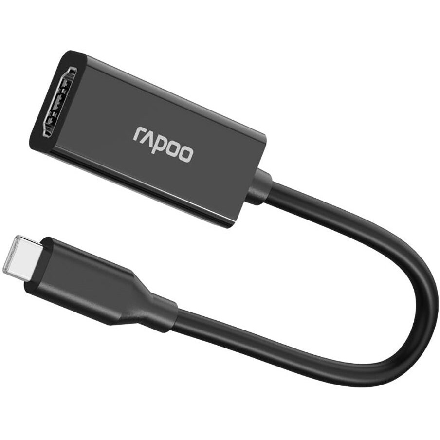 Переходник USB Type-C - HDMI, 0.2м, Rapoo XD10 Black