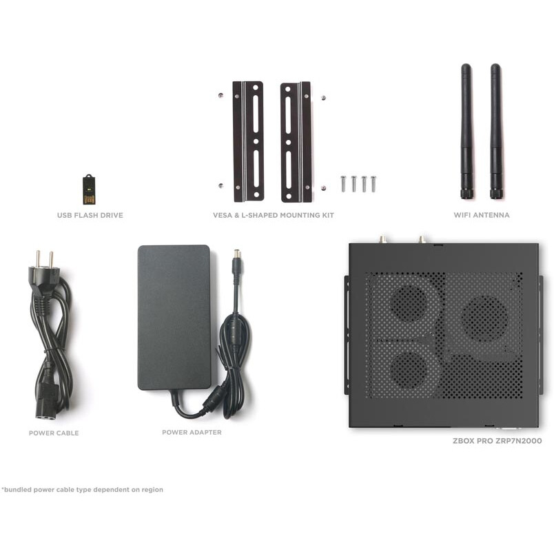 Платформа Zotac ZBox Pro ZRP5N2000 (Barebone) - ZP-ZRP5N2000-E - фото 6