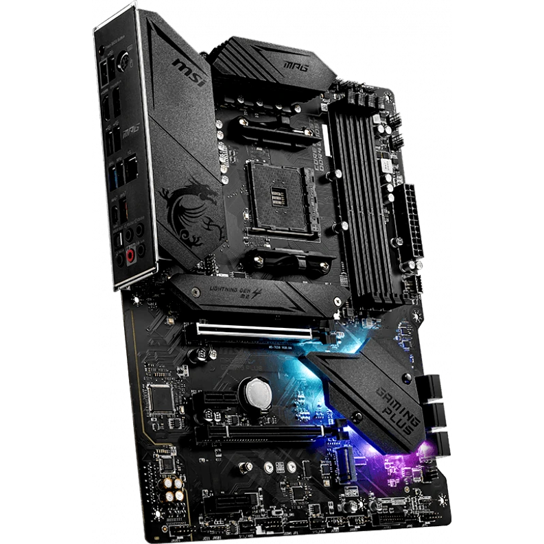 ..... Материнская плата MSI MPG B550 GAMING PLUS (3621) Б/У - фото 2