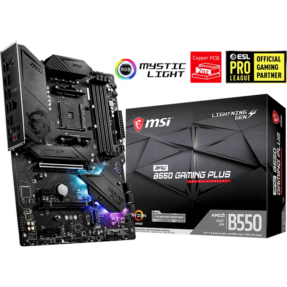 ..... Материнская плата MSI MPG B550 GAMING PLUS (3621) Б/У - фото 5