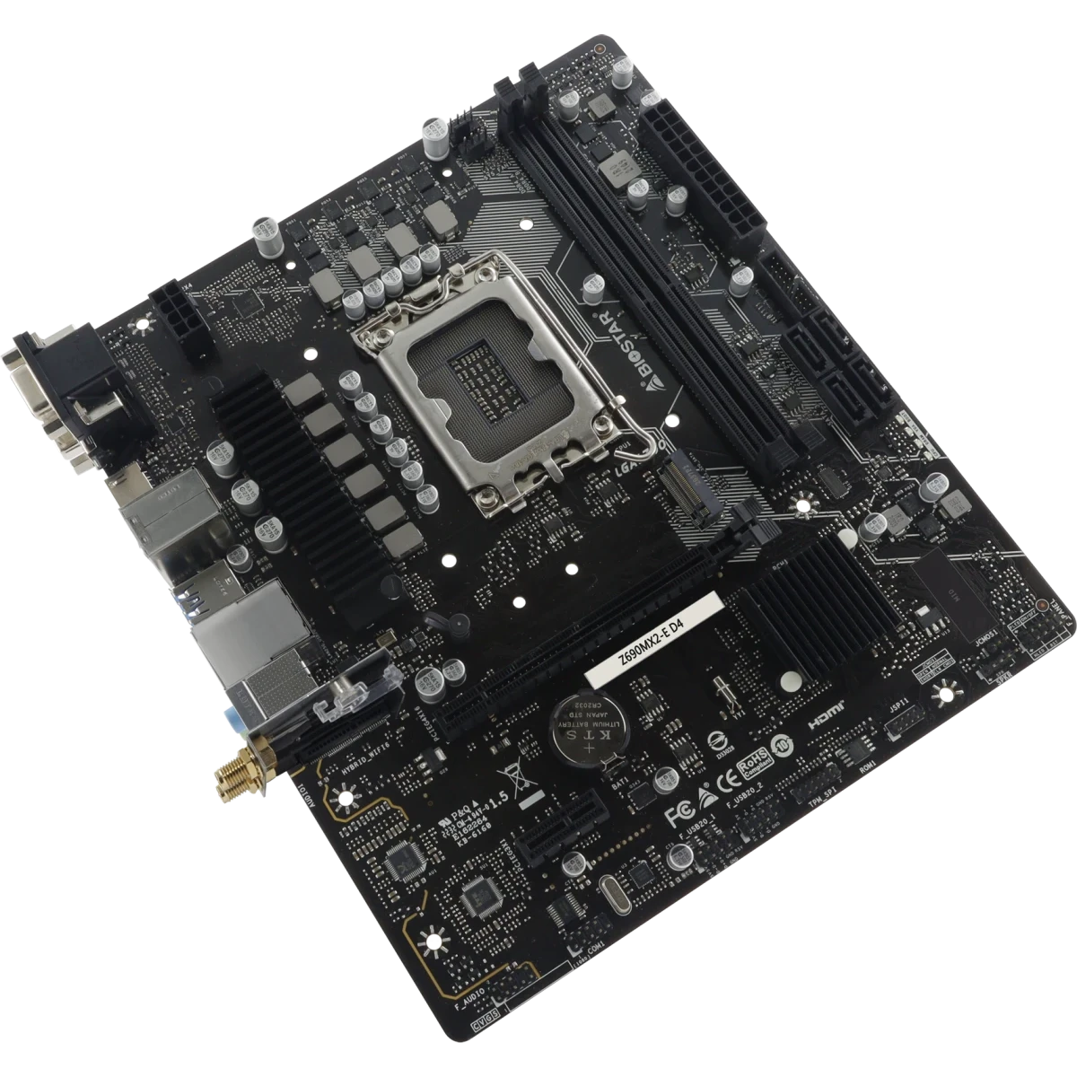 ..... Материнская плата Biostar Z690MX2-E D4 (0212) Б/У - фото 2