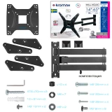 Кронштейн Kromax OPTIMA-410 Black (90704)