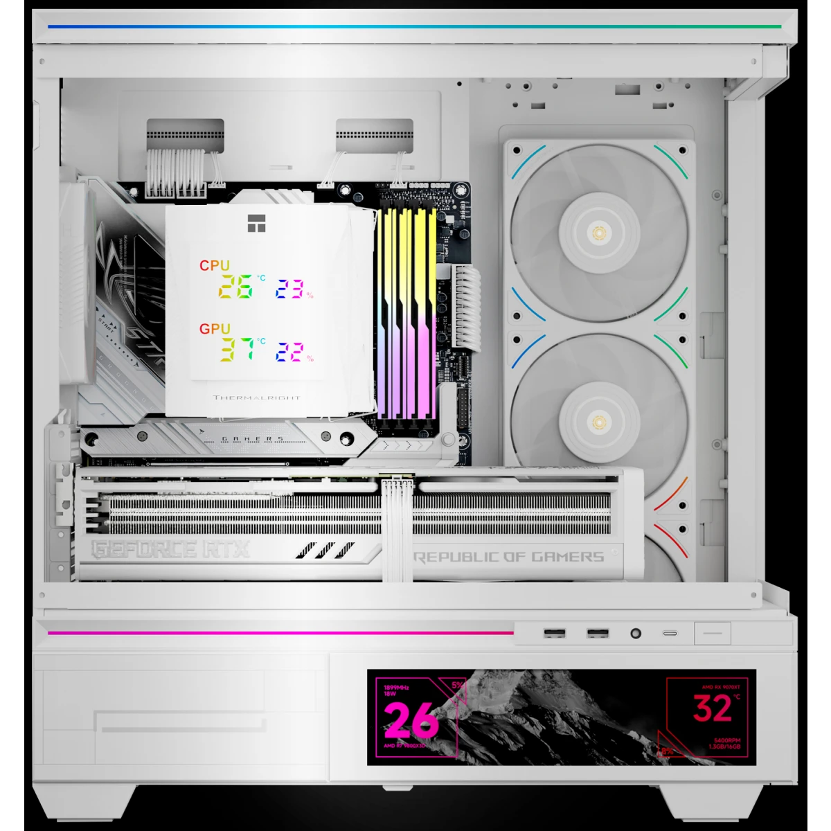 Кулер Thermalright Royal Knight 120 Digital White - RK120DW - фото 2