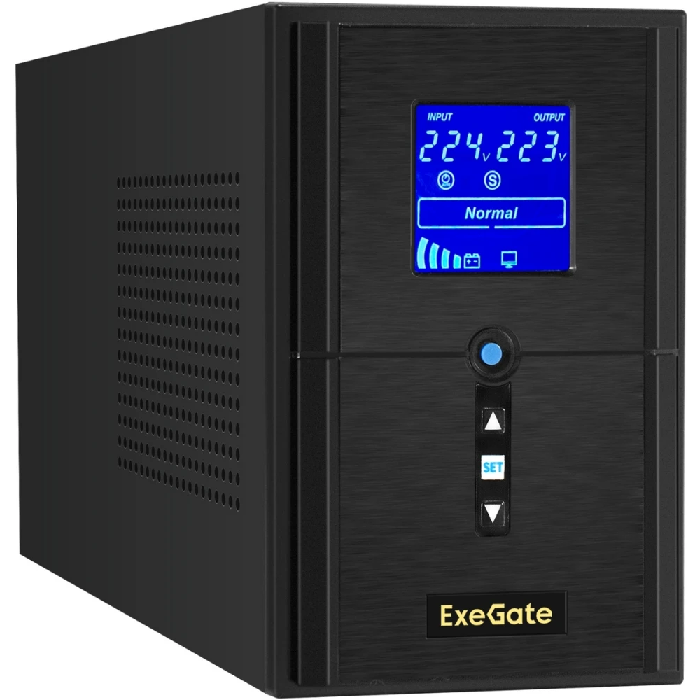 ..... ИБП ExeGate SineTower SZ-1500.LCD.AVR.2SH.1C13.USB (9204) Б/У - EX295988RUS