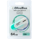 USB Flash накопитель 64Gb OltraMax 220 Light Green (OM-64GB-220-Light Green)