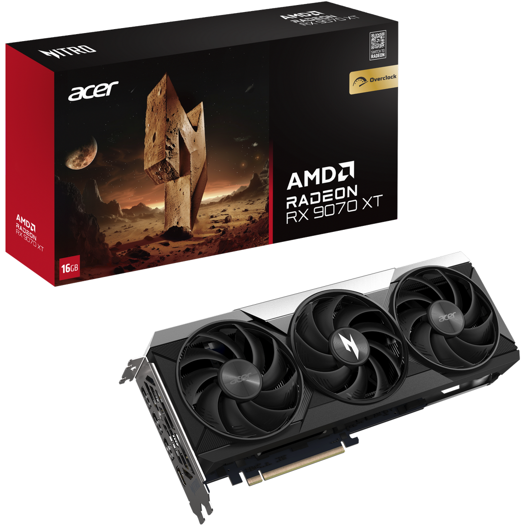 Видеокарта AMD Radeon RX 9070 XT Acer Nitro OC 16Gb (DP.Z4DWW.P01) - фото 10