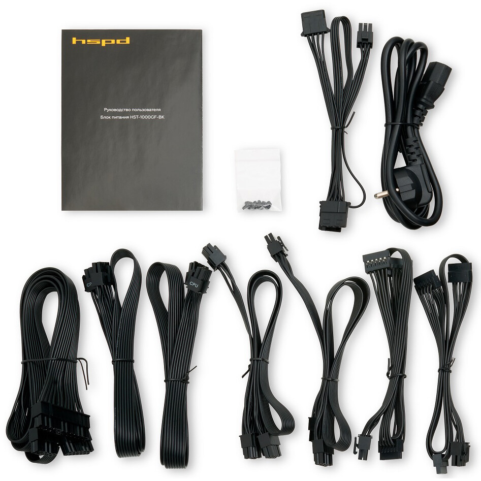 Блок питания 1000W HSPD HST-1000GF-BK - фото 5