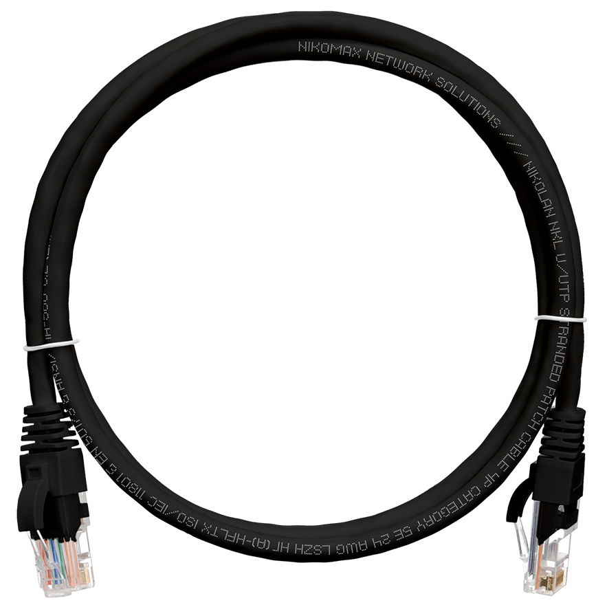 Патч-корд NIKOMAX NMC-PC4UD55B-015-C-BK, 1.5м