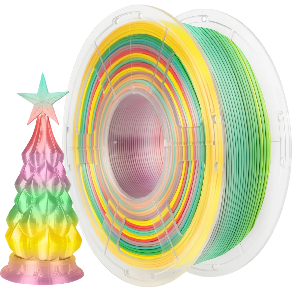 Пластик для 3D принтера NV Print NV-3D-SILK-PLA-P-RAINBOW-01