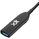 Кабель удлинительный USB A (M) - USB A (F), 15м, XDK UAMAF-10G-R-015