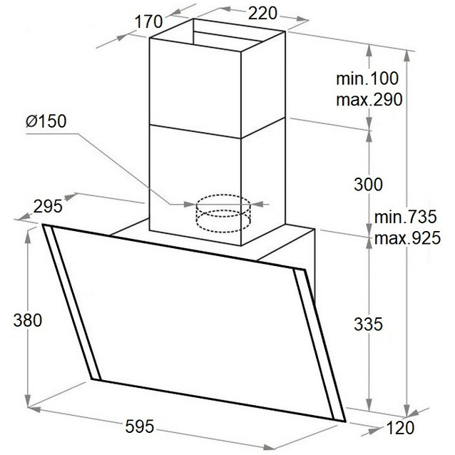 Вытяжка MAUNFELD Falcon 60 Glass Black - КА-00022619 - фото 13