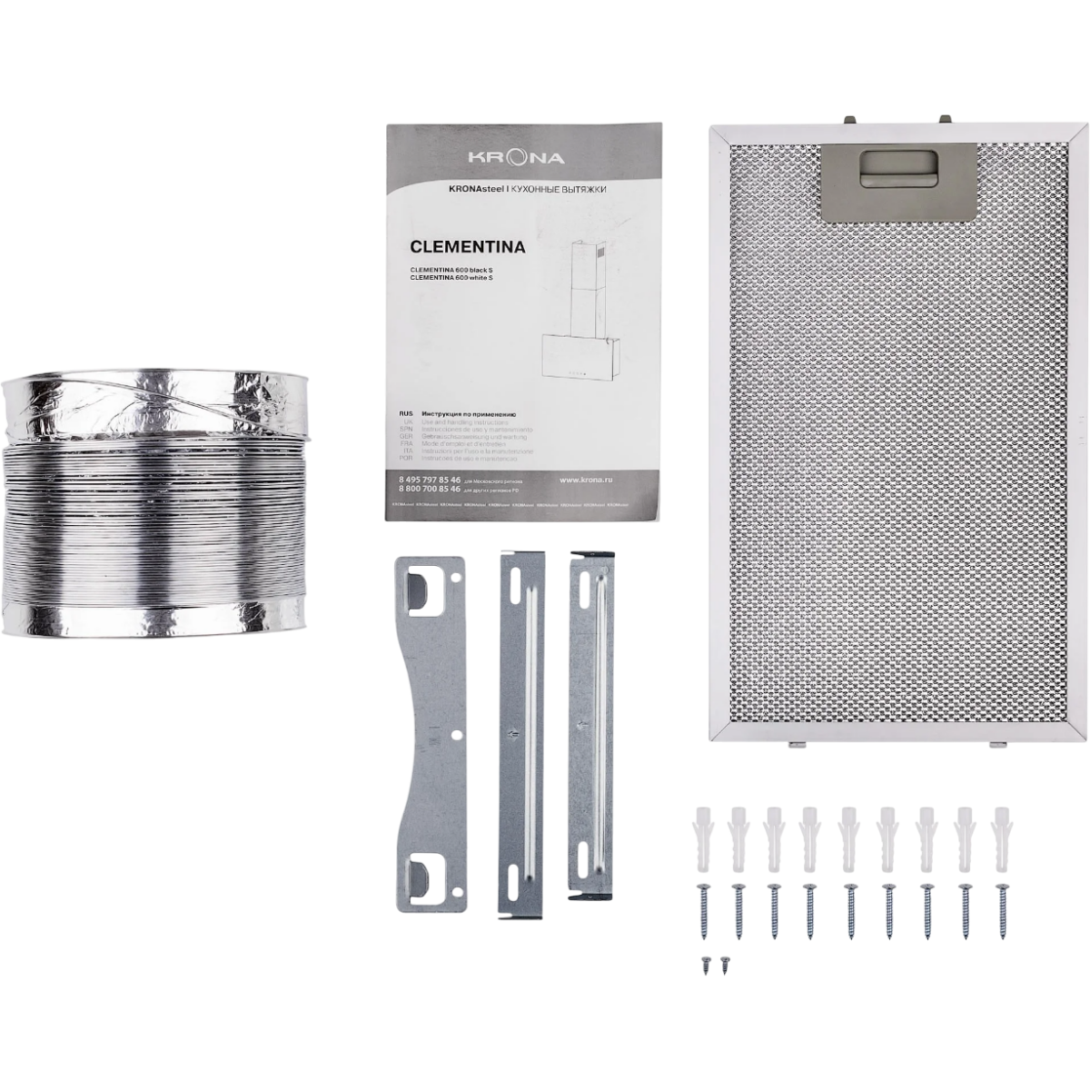 Вытяжка KRONA CLEMENTINA 600 black S - 00026675 - фото 10