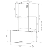 Вытяжка KRONA CLEMENTINA 600 black S (00026675)