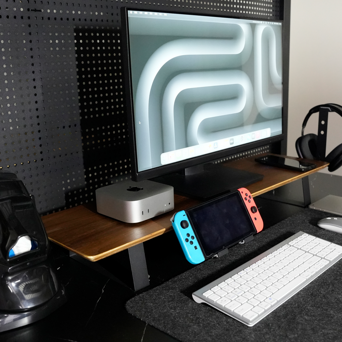 Подставка для монитора GEEK NOOK Focus Station Walnut (202404201) - фото 8