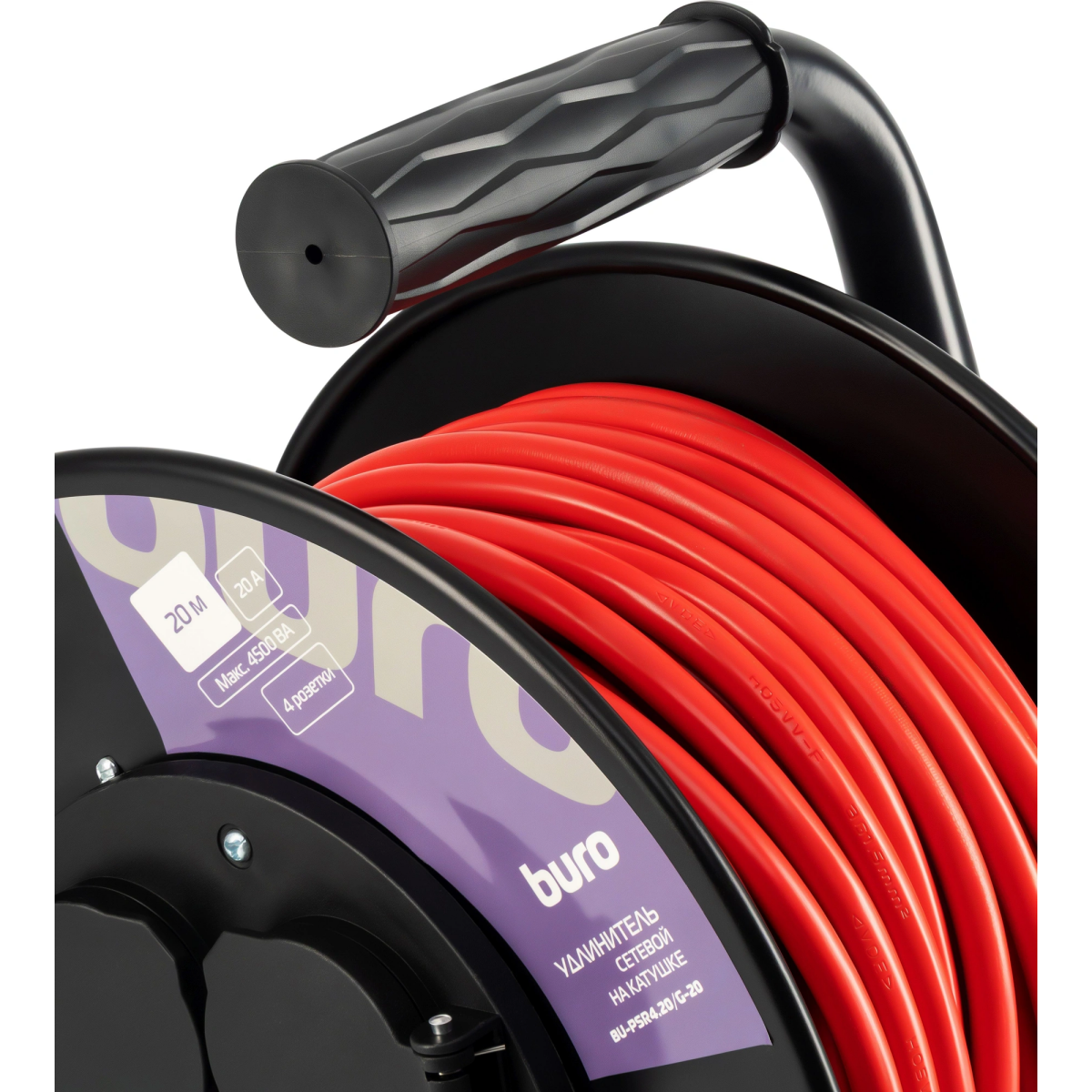 Сетевой удлинитель Buro BU-PSR4.20/G-20 - фото 4