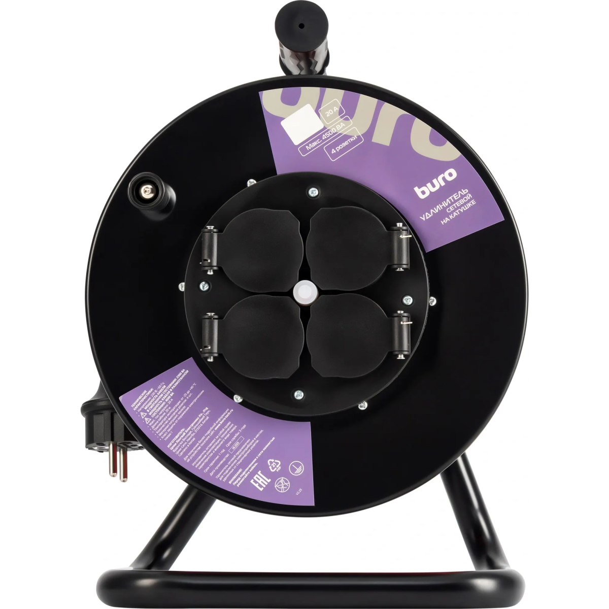 Сетевой удлинитель Buro BU-PSR4.40/G-20 - фото 2