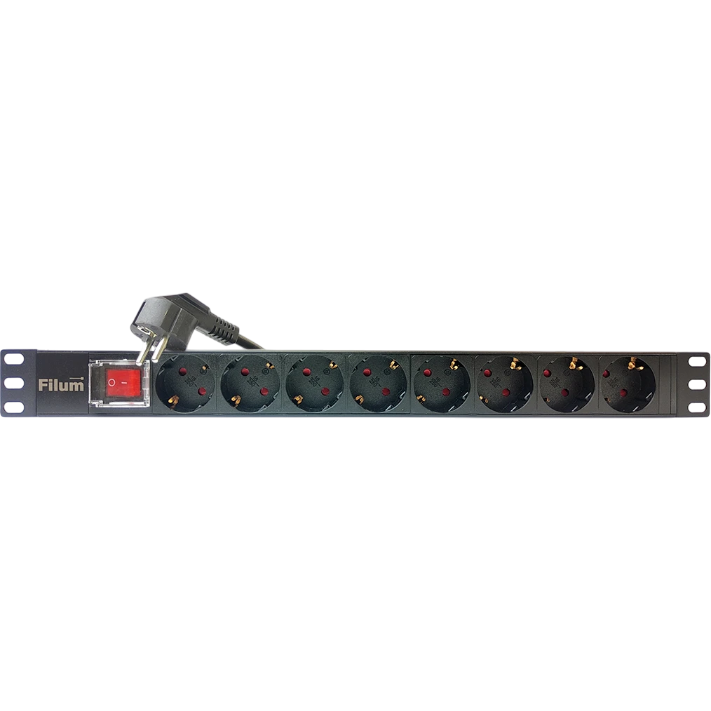 Блок розеток Filum FL-PDU19-8SCH-PS-2MEU