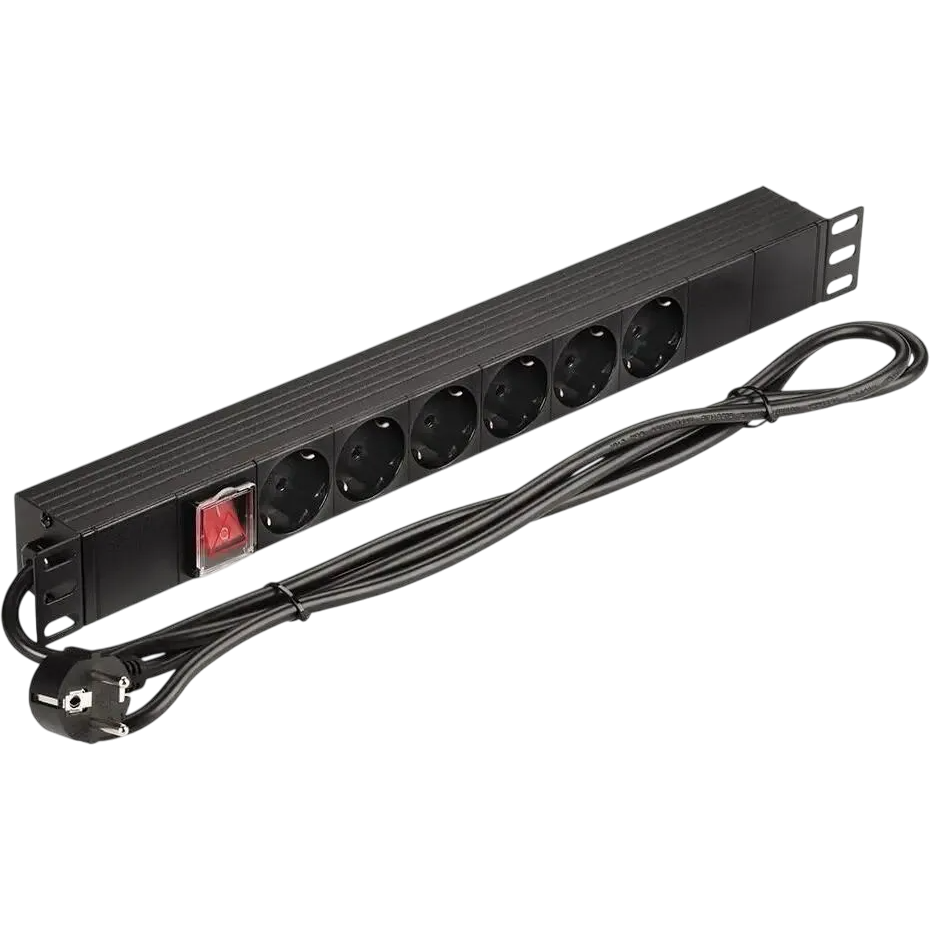 Блок розеток Lanmaster NM-PD16A-6XSH+S-2.0