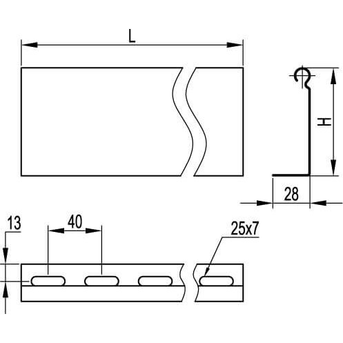 Разделительная перегородка DKC 36500 - фото 2