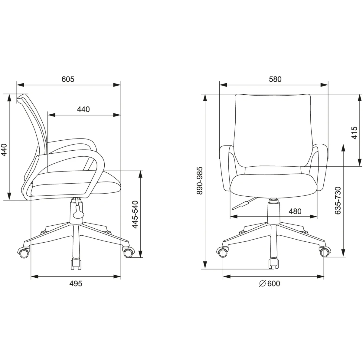 Детское кресло Бюрократ Burokids 1 W-Alphab - BUROKIDS 1 W-ALPHAB - фото 5