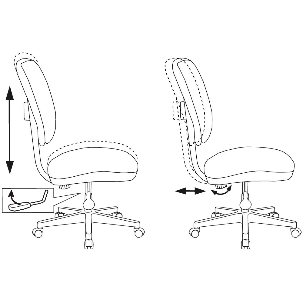 Детское кресло Бюрократ CH-W204NX Moon - CH-W204NX/MOON_PK - фото 7