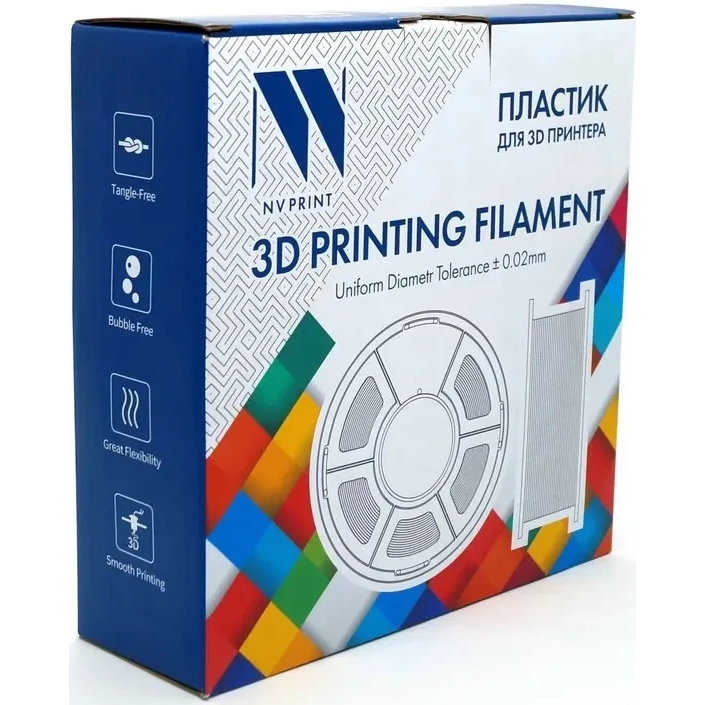 Пластик для 3D принтера NV Print NV-3D-PETG-CARBON-FIBER-BLACK