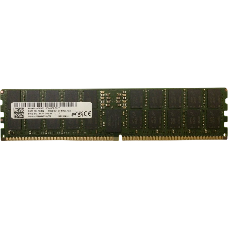 Оперативная память 64Gb DDR5 5600MHz Micron ECC Reg (MTC40F2046S1RC56BD2) OEM