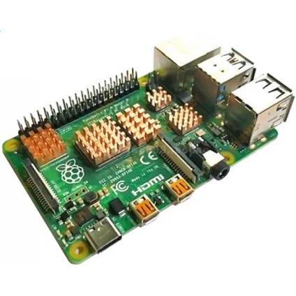 Радиатор для одноплатного компьютера ACD 5 in 1 Pure Copper HeatSink for Raspberry Pi 4B (RA603-1) - фото 2