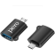 Переходник USB A (F) - microUSB B (M), PERO AD02 Black - PRAD02MUBK - фото 2