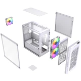 Корпус Powercase Mistral Micro D3W ARGB V2 White (CMMDW-A3-V2)