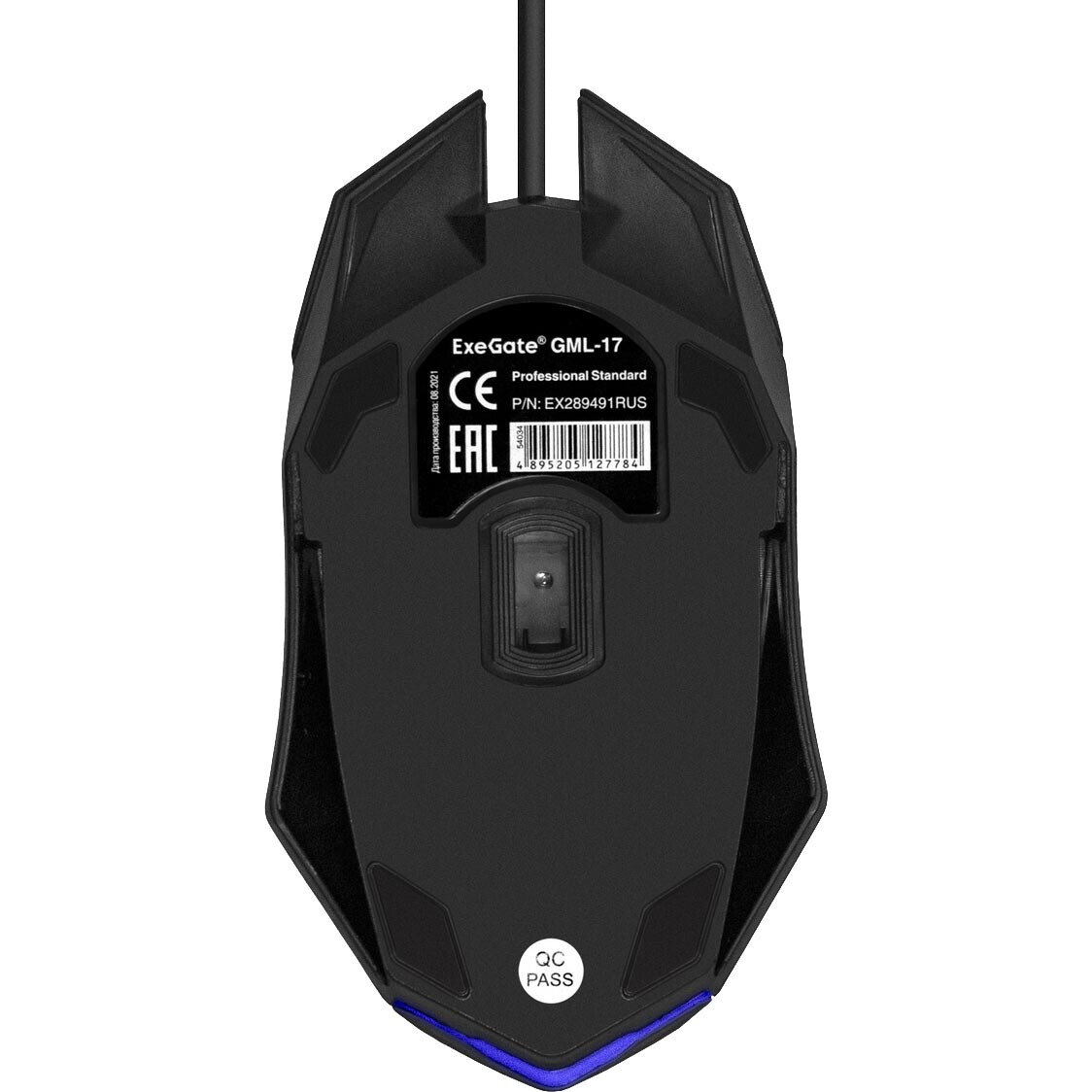 Мышь ExeGate GML-17 Black - EX289491RUS - фото 6