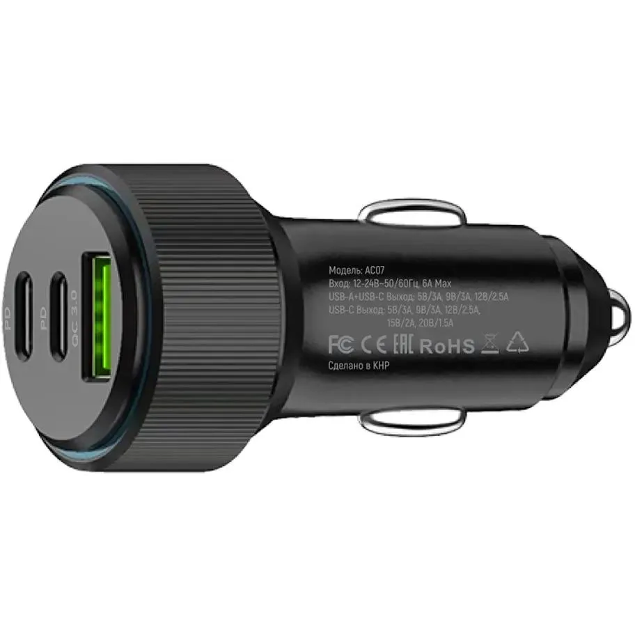 Автомобильное зарядное устройство PERO AC07 Black - AС07BL - фото 3