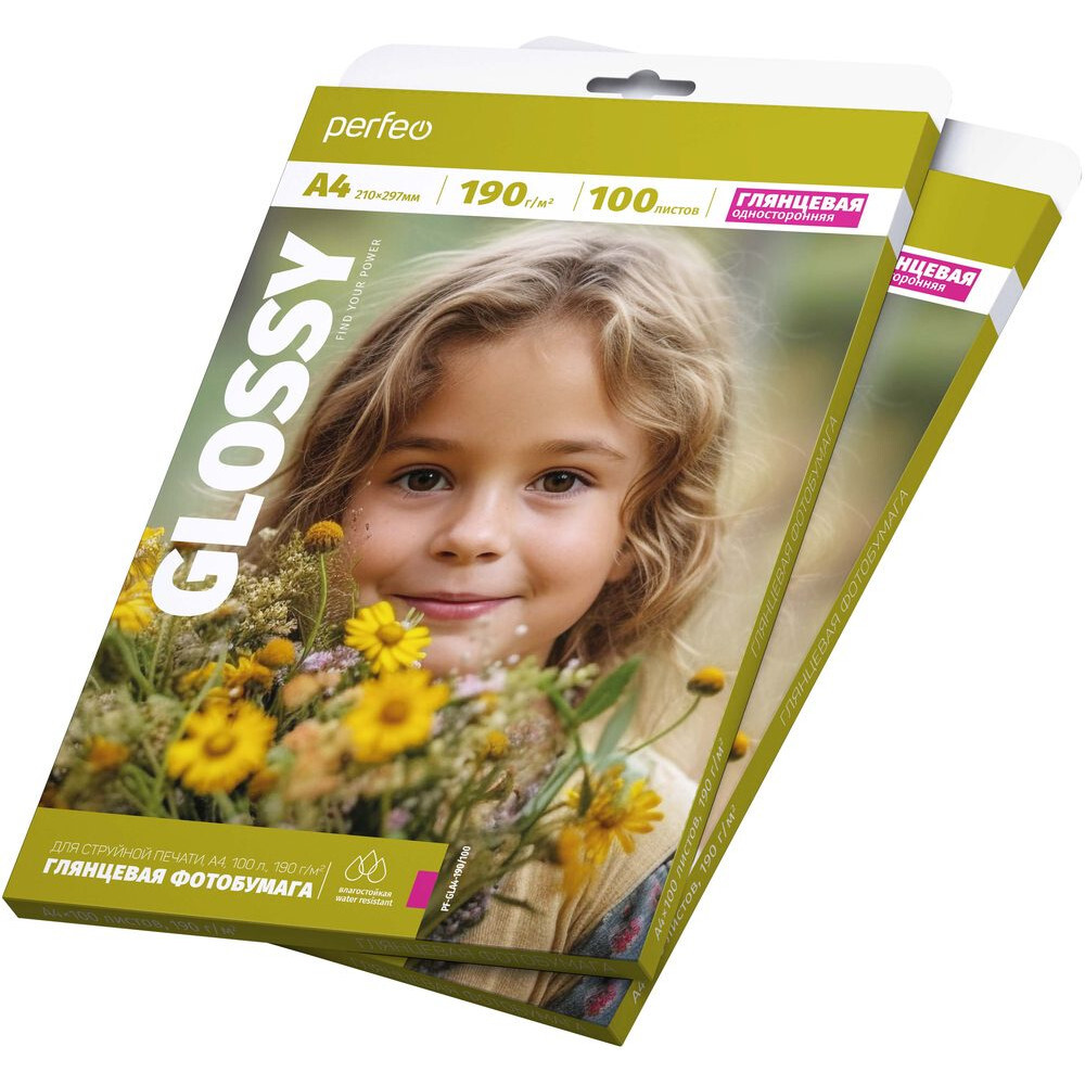 Бумага Perfeo PF-GLA4-190/100